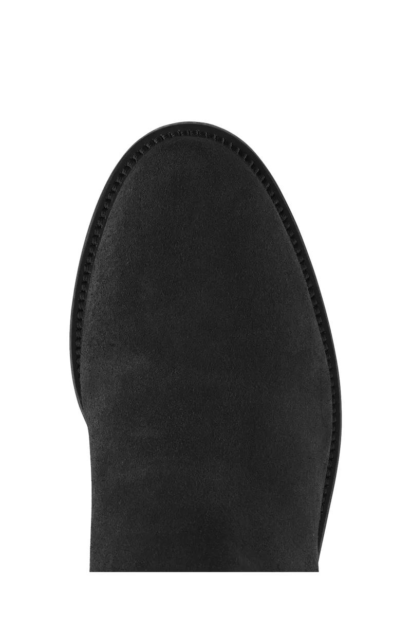 Fairfax and Favor Regina Heeled Boots Black Suede-6